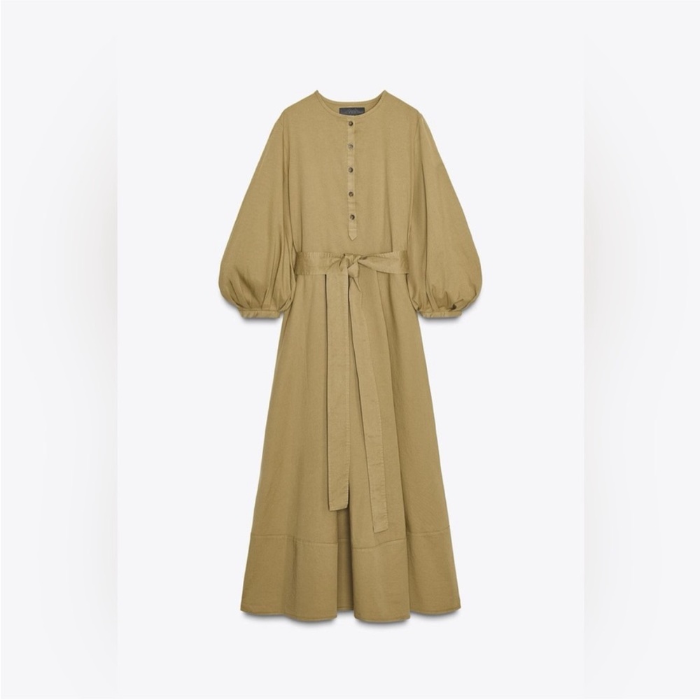 Zara Collection Belted Shirt Dress - Picture 2 of 9